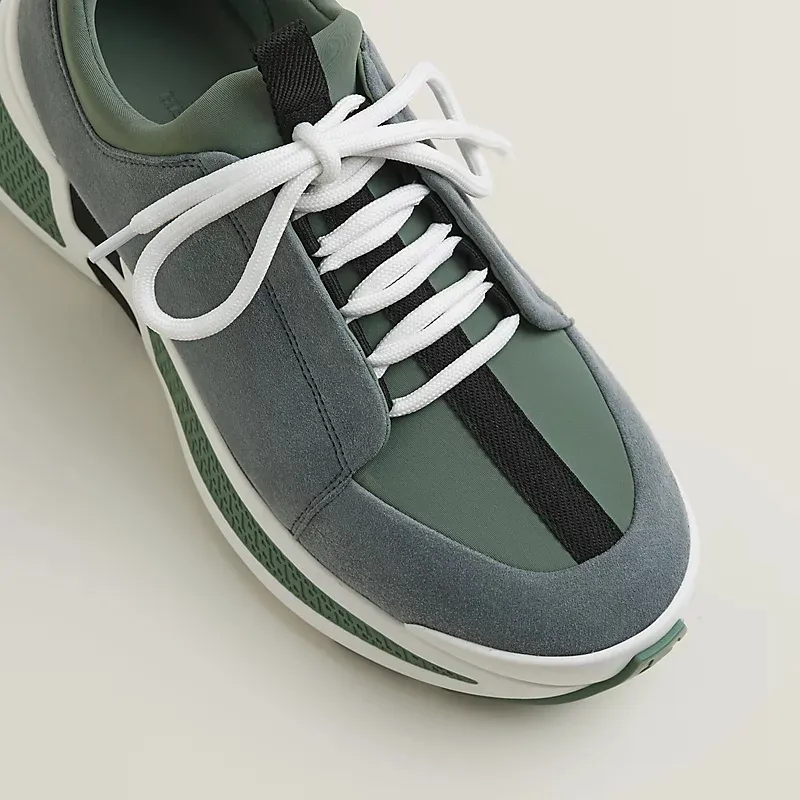 HERMES Just Sneakers Green Sports Shoes