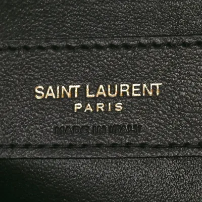 Saint Laurent Mini Camera Bag Golden Leaf Quilted Monogram Suede & Calfskin Leather Gold Hardware