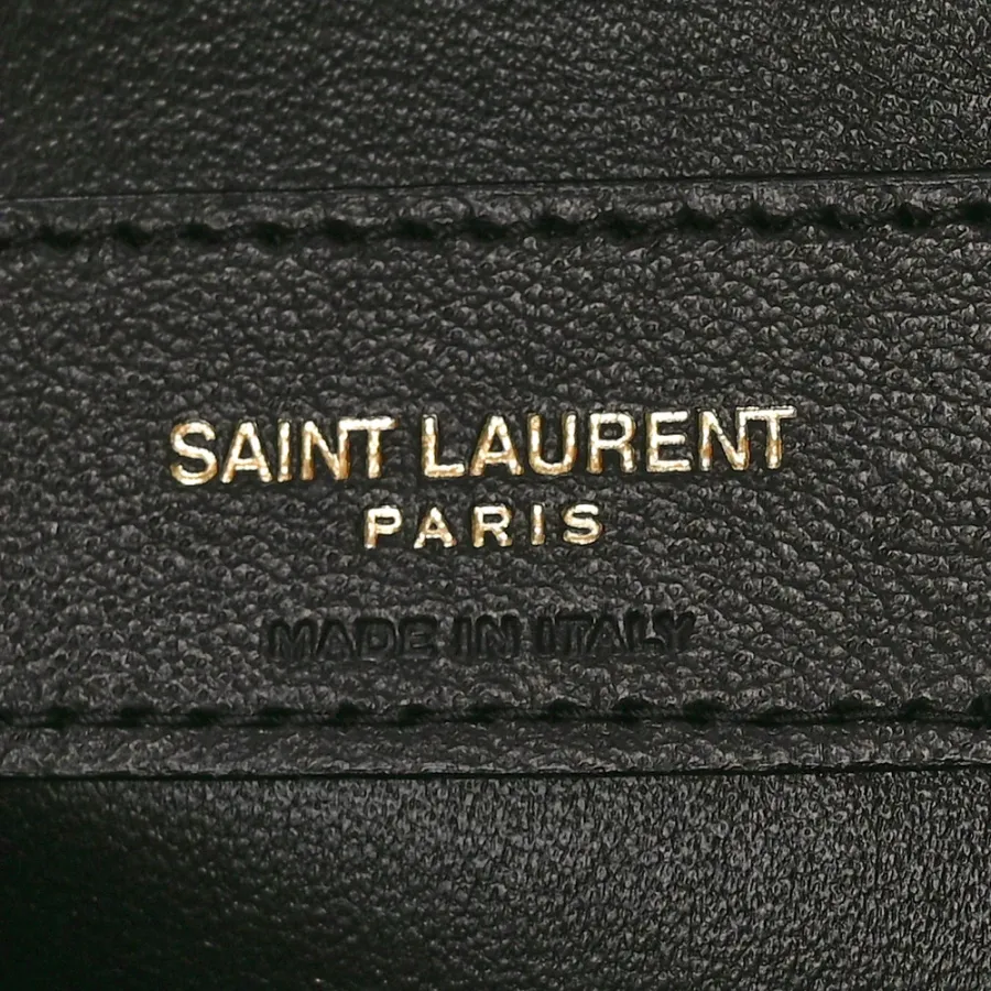 Saint Laurent Mini Camera Bag Golden Leaf Quilted Monogram Suede & Calfskin Leather Gold Hardware