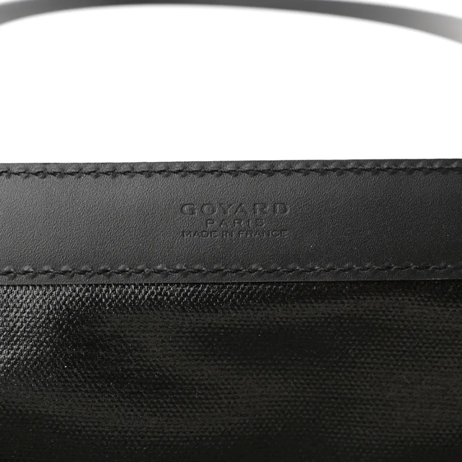 Goyard Bellechasse Biaude Tote MM Black Goyardine Canvas