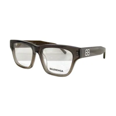 Balenciaga square frame glasses black silver/leopard cyan/coffee/black gold/blue brown/black yellow color Size 53口18-145