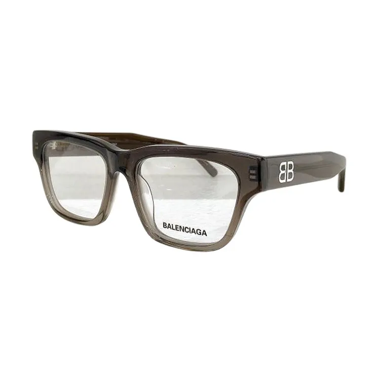 Balenciaga square frame glasses black silver/leopard cyan/coffee/black gold/blue brown/black yellow color Size 53口18-145