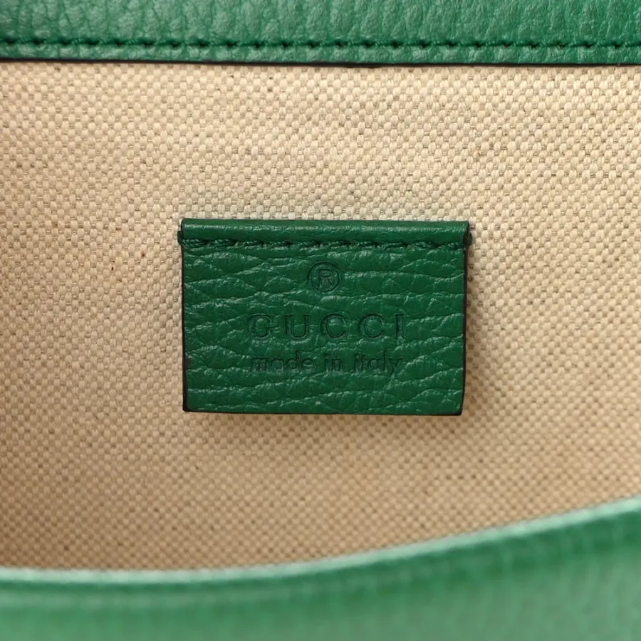 Gucci Mini Dionysus Shoulder Bag Emerald Calfskin Leather Aged Silver Hardware