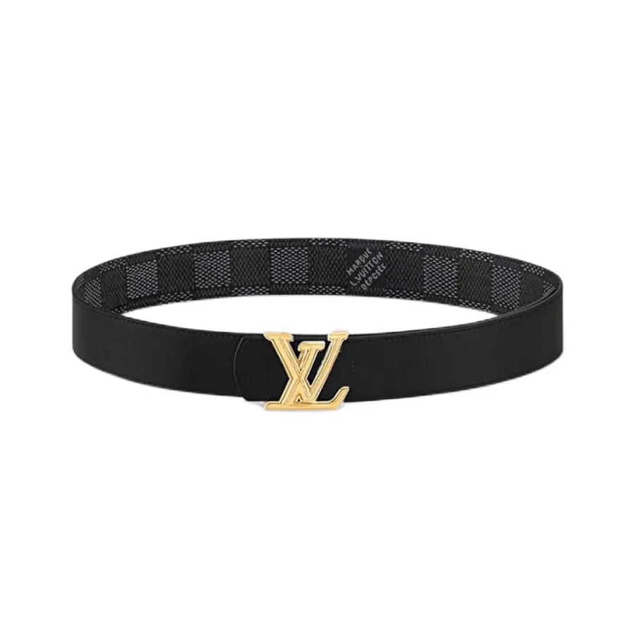 Louis Vuitton Men's Dimension Reversible Belt In Brown/Black Calfskin With Gold/Silver Hardware 40mm