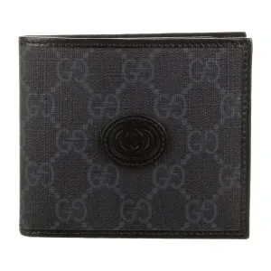Gucci Small Bifold Wallet Black GG Canvas