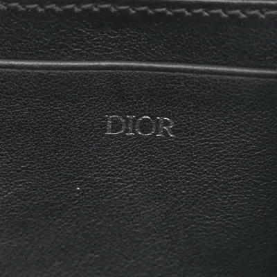 Dior Small Saddle Messenger Pouch Blue Oblique Canvas Silver Hardware