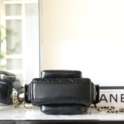 Chanel Black / Red / Milk Tea color Crossbody Bags
