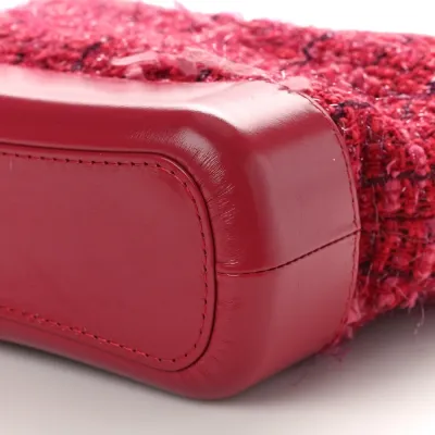 Grade Chanel Gabrielle Hobo Bag | Red Tweed   Calfskin