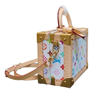 Louis Vuitton x Murakami Takashi Petite Valise Multicolor White Gold Hardware