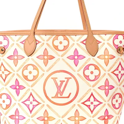 Louis Vuitton By The Pool 2.0 Neverfull MM Coral Giant Monogram Canvas