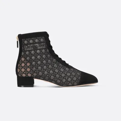 Dior ankle black boots with high heels