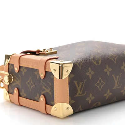 Louis Vuitton Side Trunk MM Monogram Canvas Gold Hardware
