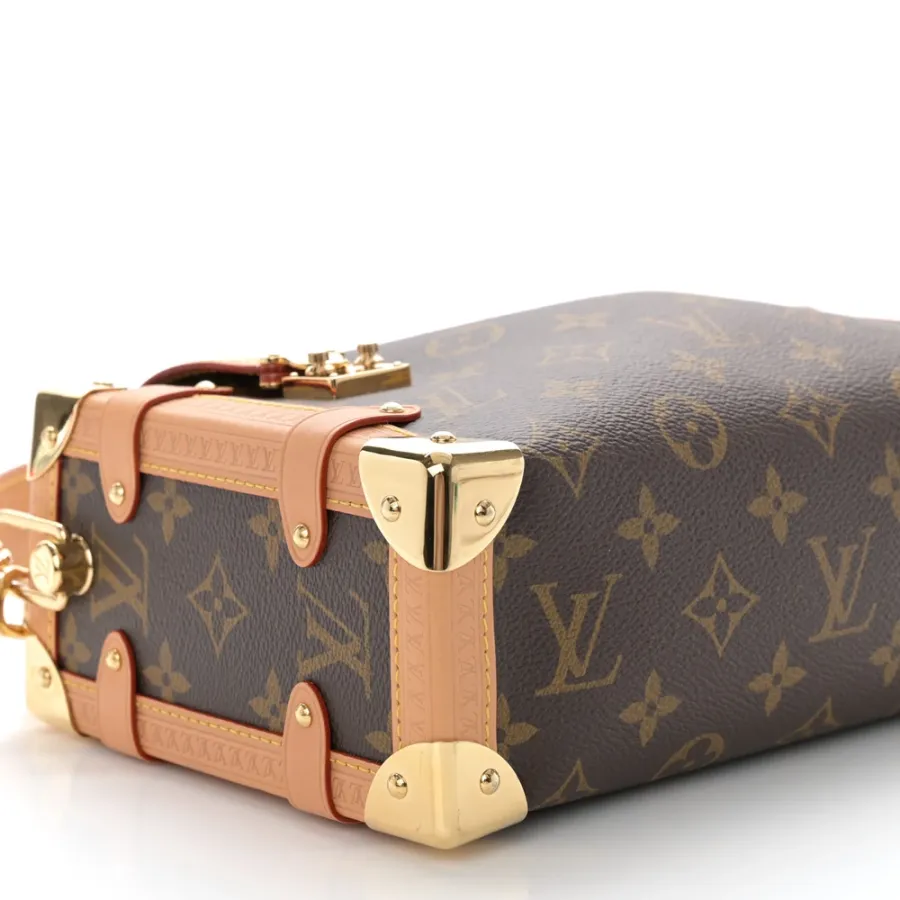 Louis Vuitton Side Trunk MM Monogram Canvas Gold Hardware