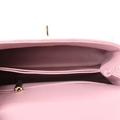 Chanel Coco Handle Mini | Light Pink Quilted Luxury