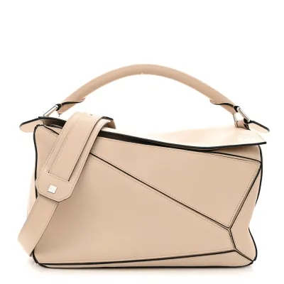 Loewe Puzzle Bag Medium Ash Calfskin Leather