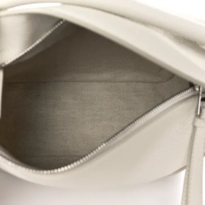 Loewe Puzzle Bag Small Soft White Soft Grained Calfskin Leather