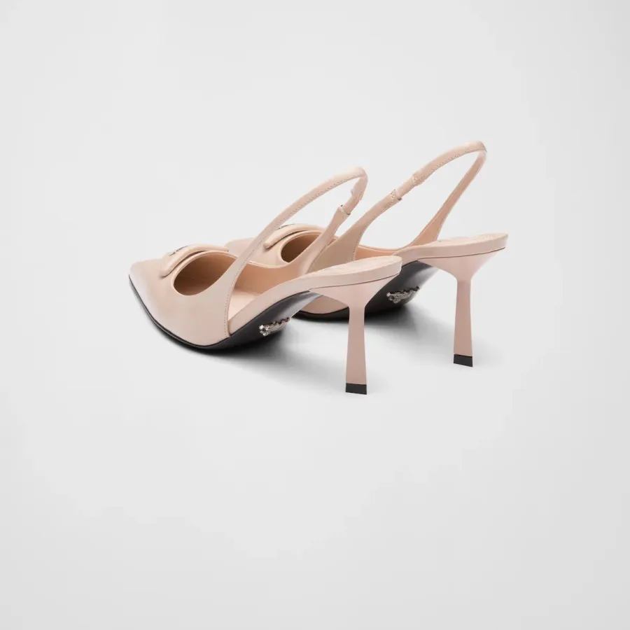 PRADA Shiny finish leather pink High Heels Shoes