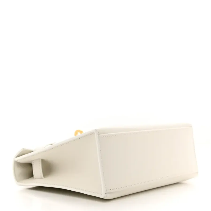 Hermès Kelly Pochette Clutch White Swift Leather Gold Palladium Hardware