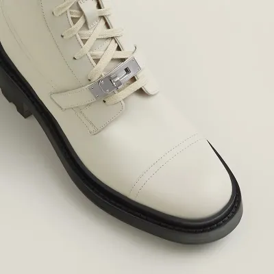 HERMES Funk White ankle boots