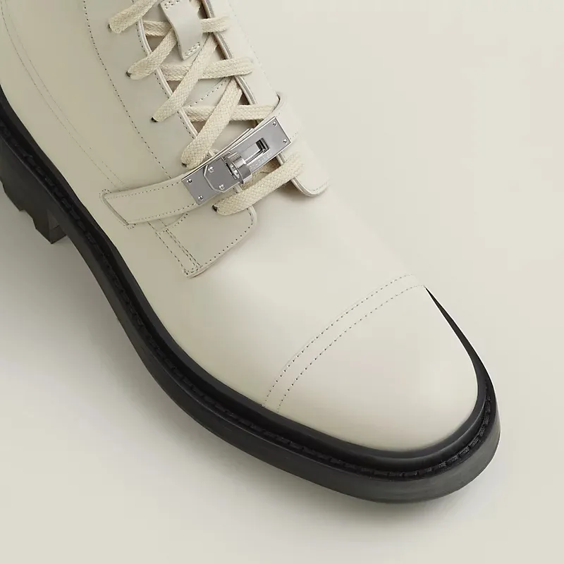 HERMES Funk White ankle boots