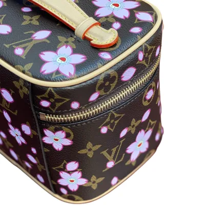Louis Vuitton x Murakami Takashi Nice Mini Sakura Brown Gold Hardware
