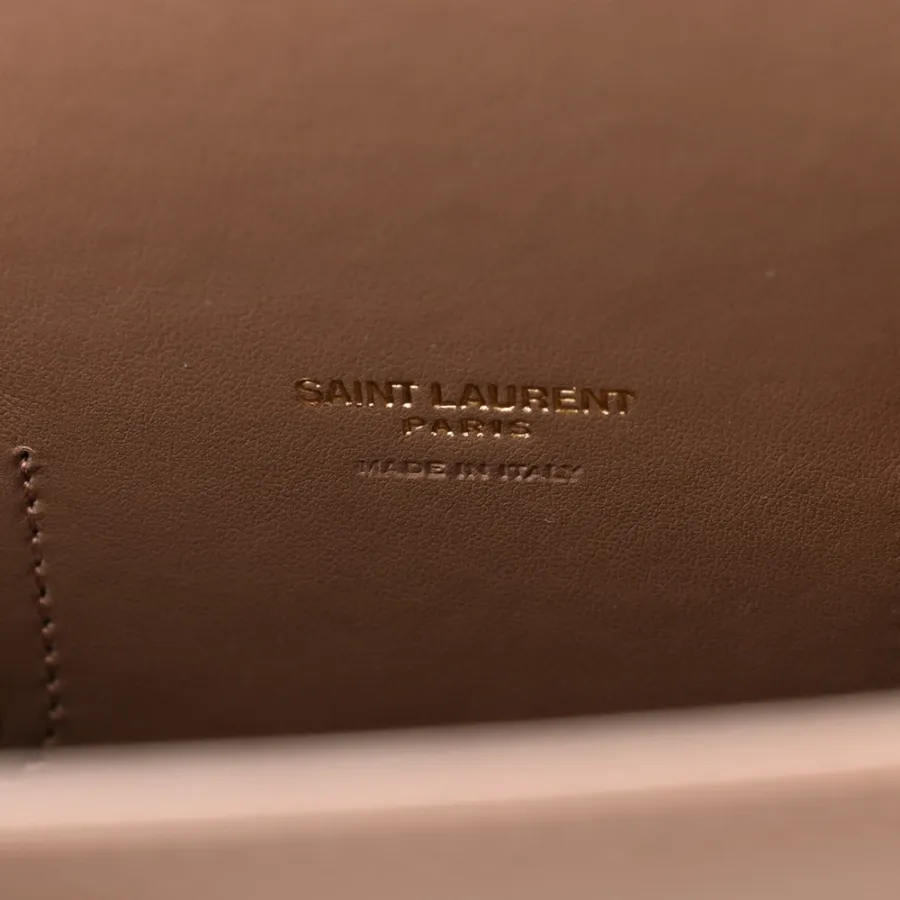 Saint Laurent Small Classic Sac De Jour Dark Cappuccino Smooth Calfskin Leather