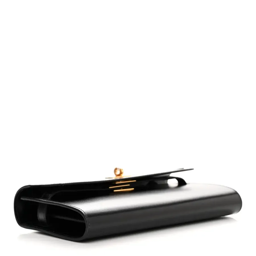 Hermès Kelly Wallet To Go Black Box Leather Gold Hardware