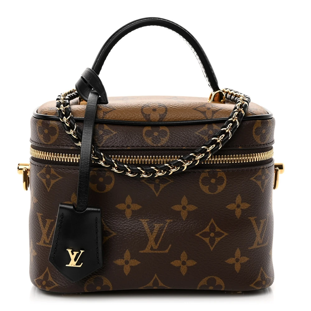 Louis Vuitton Vanity PM Reverse Monogram Canvas Gold Hardware
