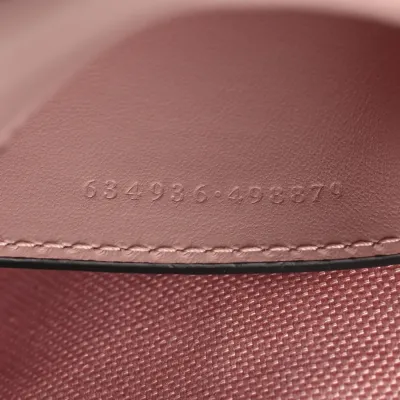 Gucci Monochrome Mini GG Marmont Chain Shoulder Bag Perfect Pink Calfskin Matelassé Leather Incognito Hardware