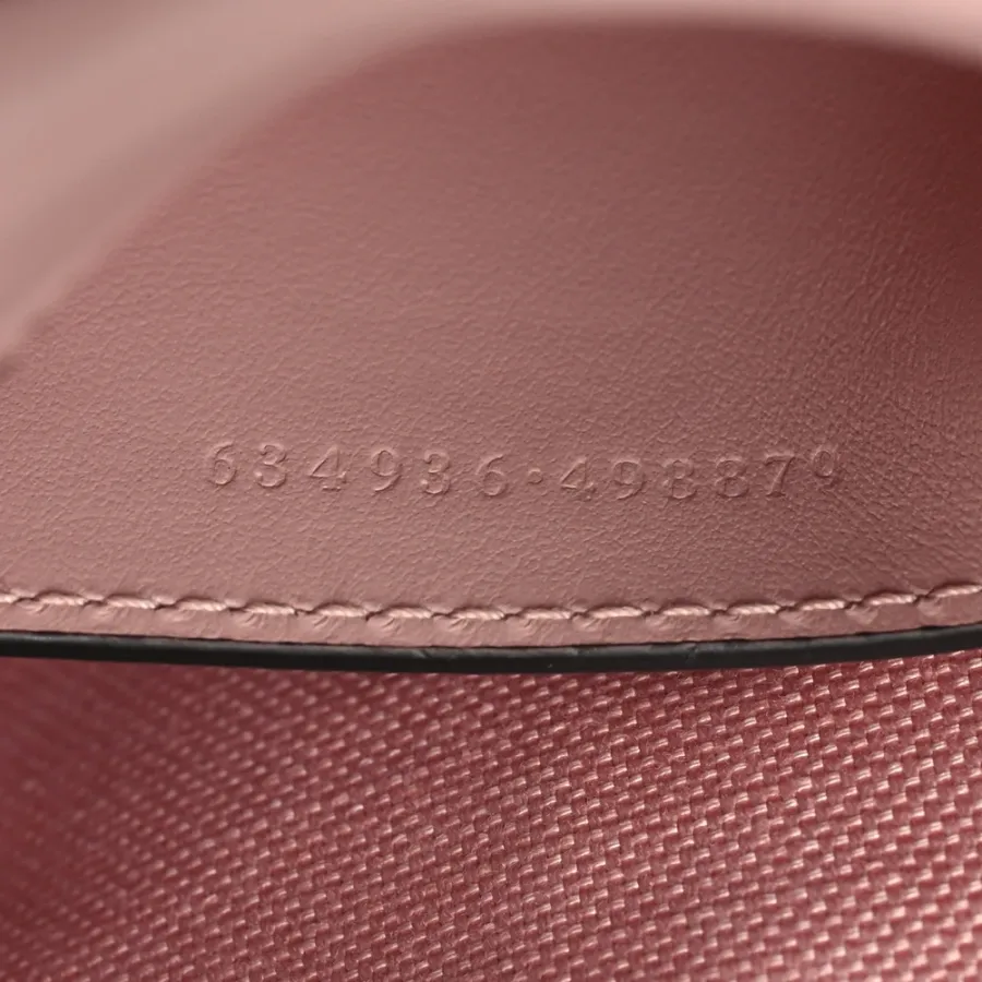 Gucci Monochrome Mini GG Marmont Chain Shoulder Bag Perfect Pink Calfskin Matelassé Leather Incognito Hardware