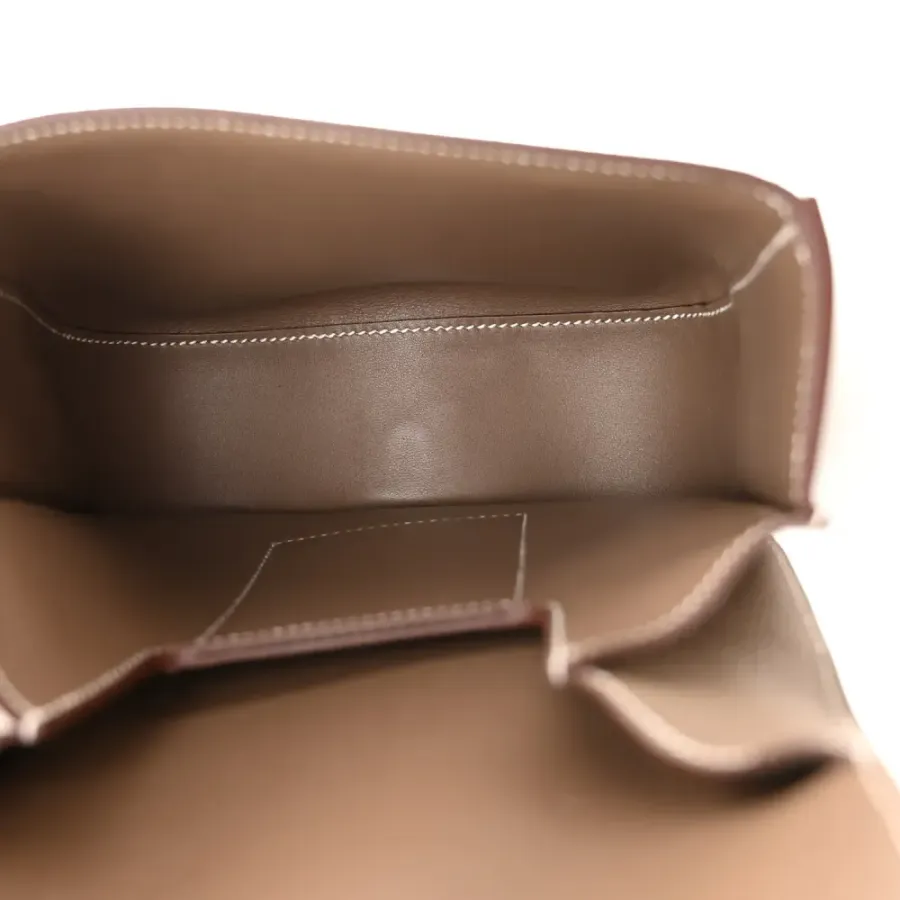 Hermès Mini Della Cavalleria Etoupe Epsom Leather Palladium Hardware