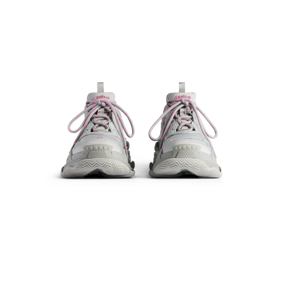 BALENCIAGA TRIPLE S SPORT NYLON Grey and Pink Sneakers