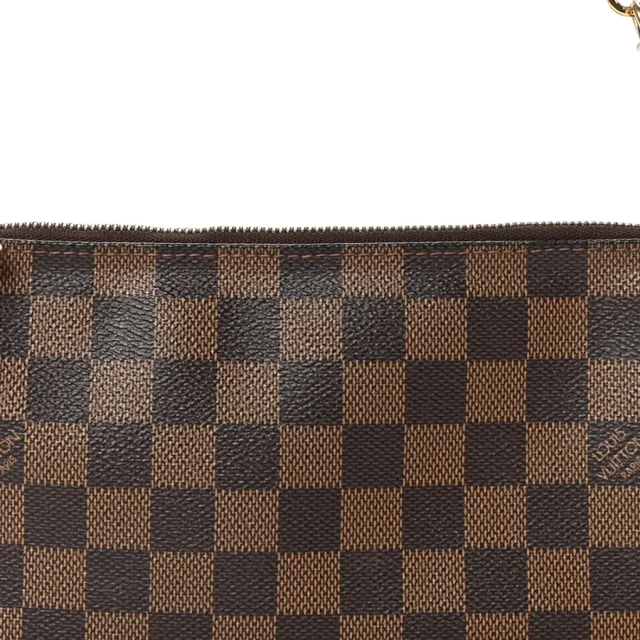 Louis Vuitton Pochette Accessoires NM PM Damier Ebene Canvas Gold Hardware