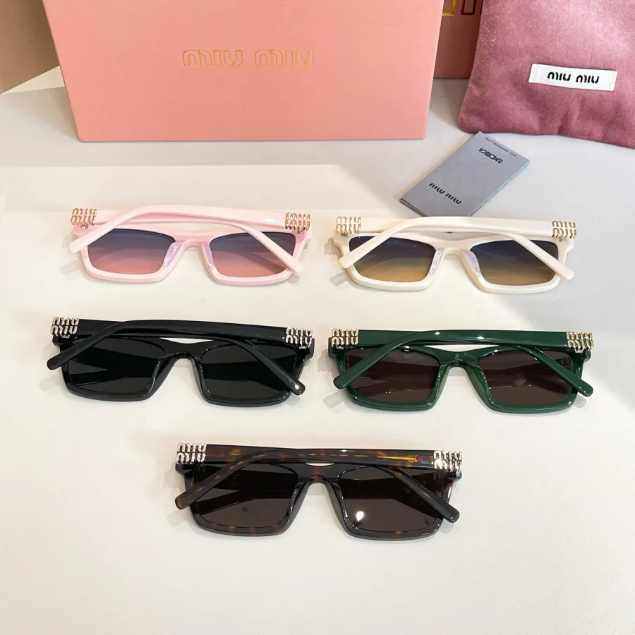 Miu Miu square frame glasses black/ivory/pink/green/leopard color Size 55口20-140
