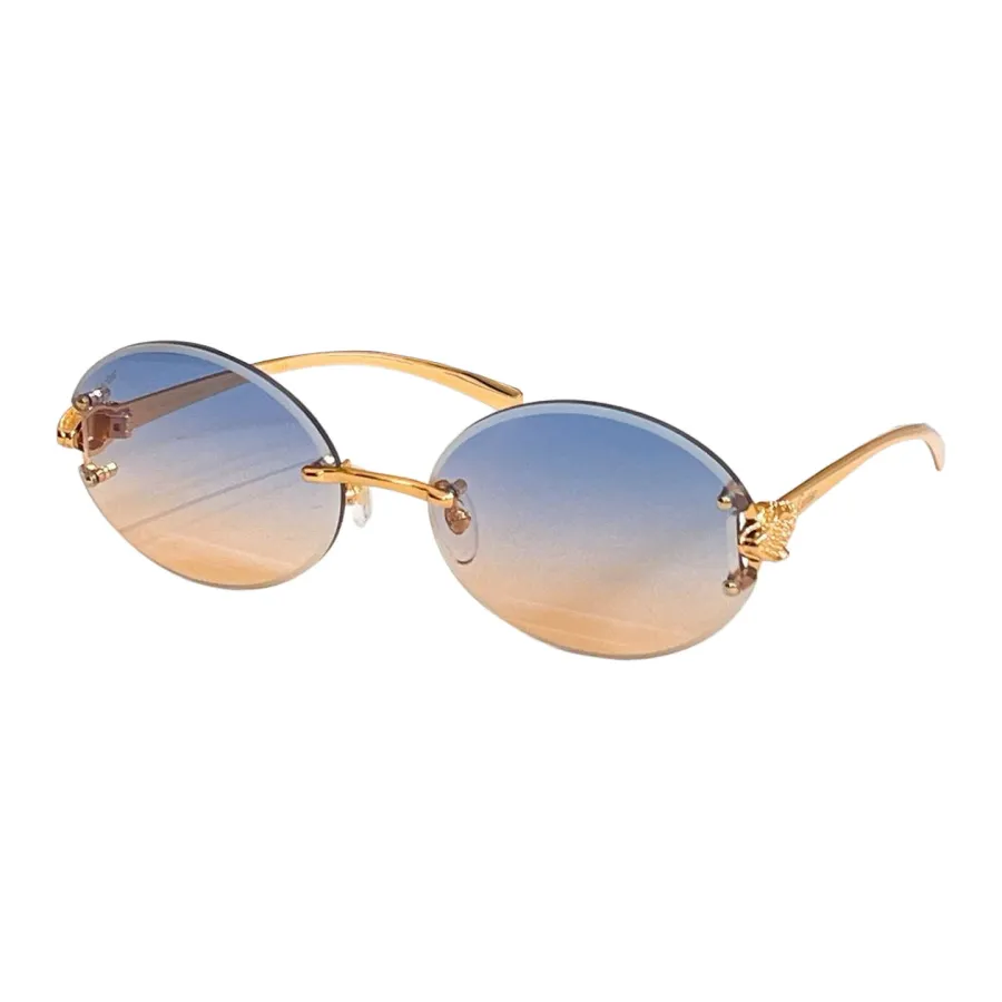 Cartier round frame glasses transparent purple/purple gold/transparent brown/brown/tawny/pink/blue orange/venice green color Size 61口17-133