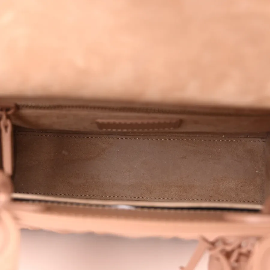 Dior Small My ABCDior Lady Dior Rose Des Vents Diamond Cannage Calfskin Leather Incognito Hardware