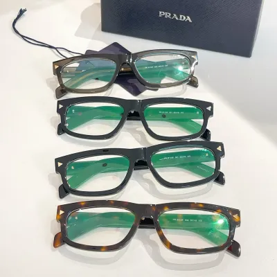 Prada Wrap glasses black silver/black gold/leopard gold/grey gold color Size 59口16-147