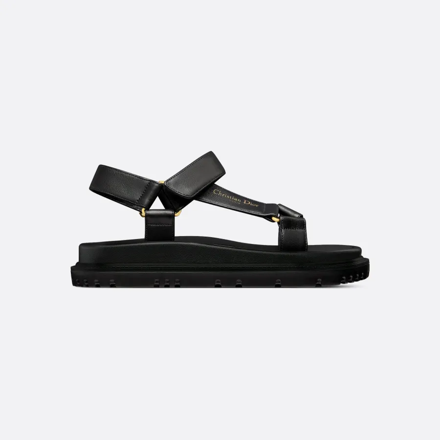 Dior black thick bottom Sandal