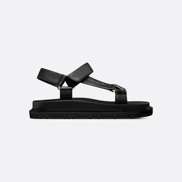 Dior black thick bottom Sandal