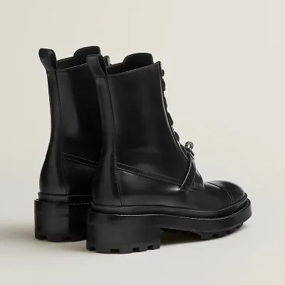 HERMES Funk Black ankle boots