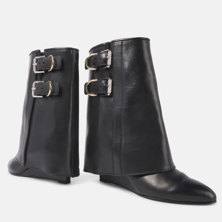 GIVENCHY Black high heel ankle boots