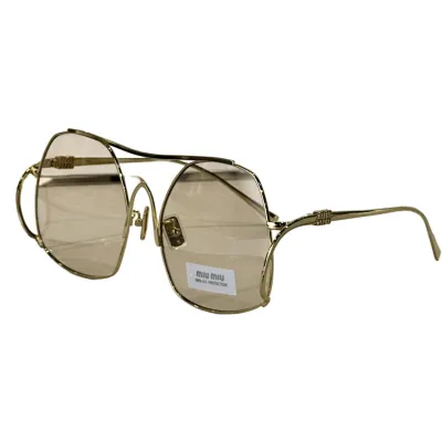 Miu Miu glasses nude/gradient red color Size 57口18-150