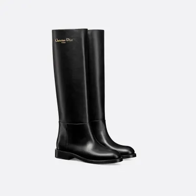 Dior black long boots