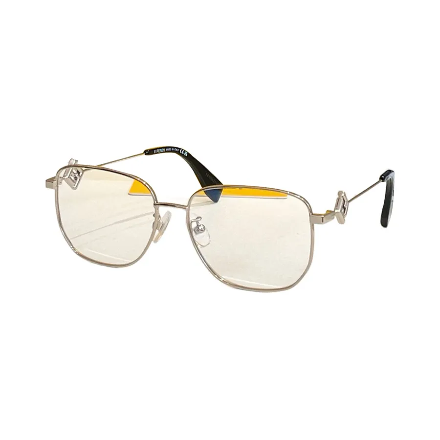 Fendi glasses silver/gold/rose gold/brown/eggplant/sepia/green/black gold color Size 56口16-140