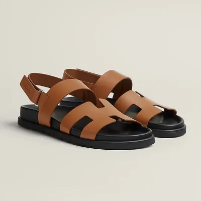 HERMES Genius Brown Sandal