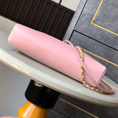 Chanel Pink / Blue / Black  Leather and suede Crossbody Bags