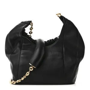 Loewe Squeeze Bag Mini Black Buttery Nappa Lambskin Leather Gold Hardware