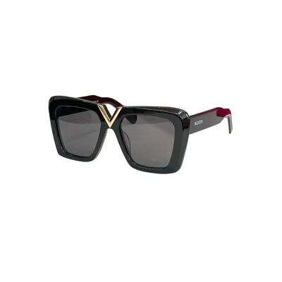 Valentino square frame glasses white/black/leopard/black white/green/red color Size 64口5-145