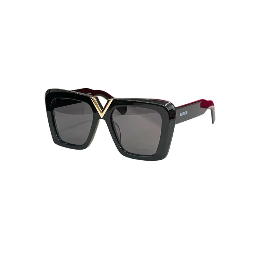 Valentino square frame glasses white/black/leopard/black white/green/red color Size 64口5-145