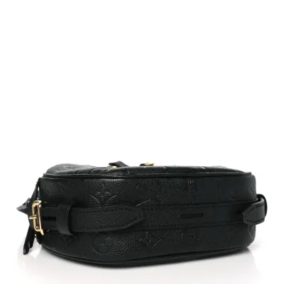 Louis Vuitton Boite Chapeau Souple MM Black Empreinte Leather Brass Hardware